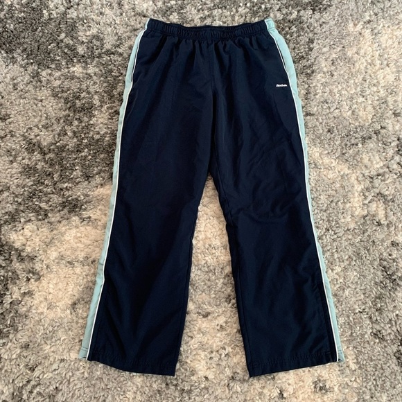 Reebok Dark and Light Navy Blue Track Long Pants Size XL - Picture 12 of 16